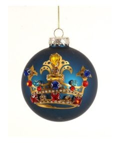 10 Hanging Blue Glass Ball