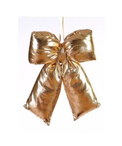 48Cm Gold Shiny Bow