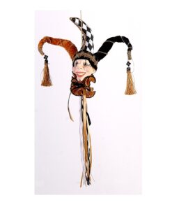 28 Black/White/Gold Elf Ornam