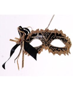 19Cm Gold Half Mask Ornament