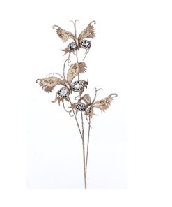 83 Gold/Blue Butterfly Branch
