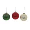 3Asst 12Cm Glass Balls