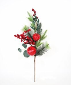 71Cm Branch W/Pincones & Apple