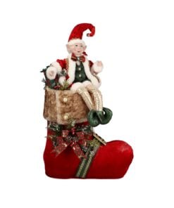 Elf Christ Shoe Red/Grn/Wh/Be