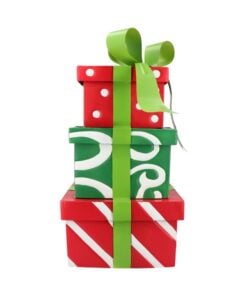 Gift Box Metal 25X25X50-Multi