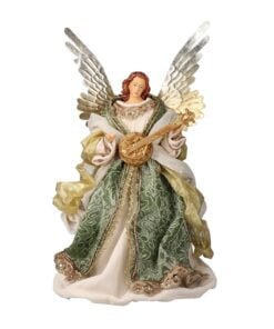 Nativity Angel 23X21Green/Gold