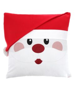 Cushion Santa 45X45Cm--Red/Whi
