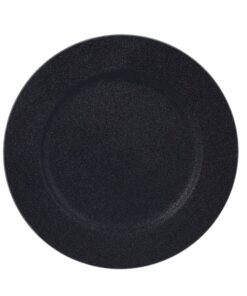 Plate Glitter Black 33Cm