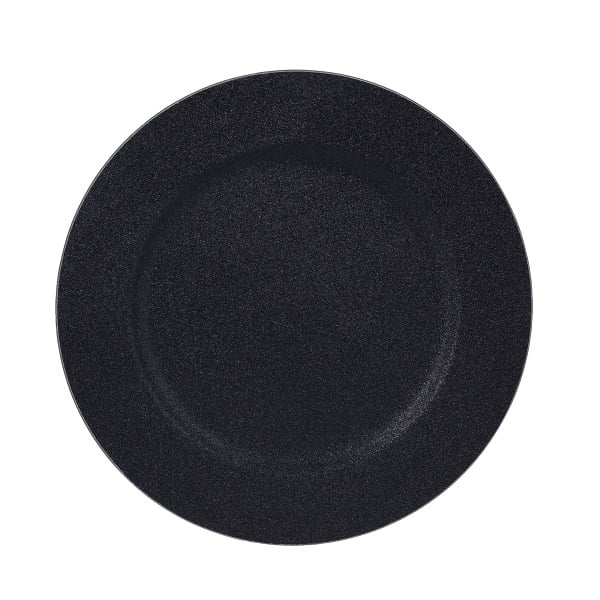 Plate Glitter Black 33Cm Plate Glitter Black 33Cm
