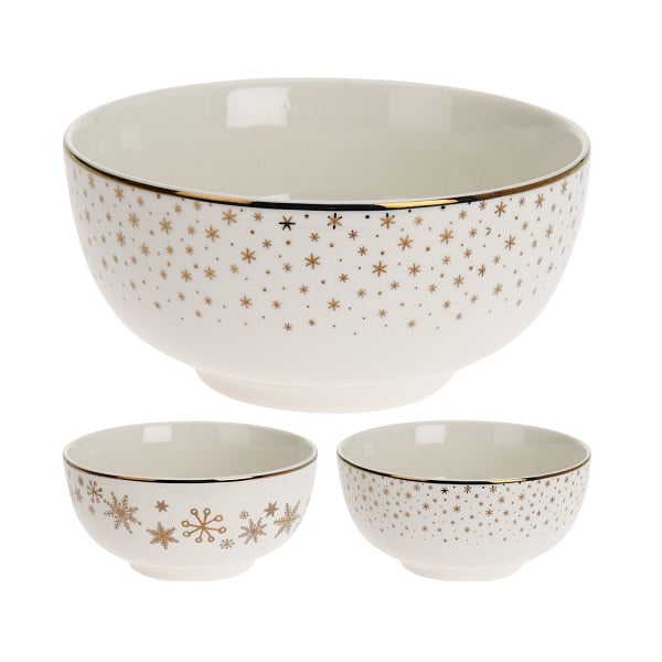 Bowl New Bone Porcelain 2Ass Bowl New Bone Porcelain 2Ass