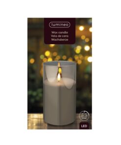 Led Candle Glass Cylinder Indo