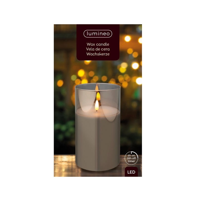 Led Candle Glass Cylinder Indo Led Candle Glass Cylinder Indo