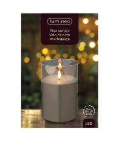 Led Candle Glass Cylinder Ind