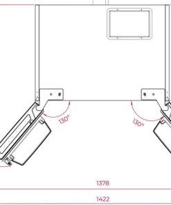 Teka Side by Side Fridge 487 Liters Teka Side by Side Fridge 487 Liters