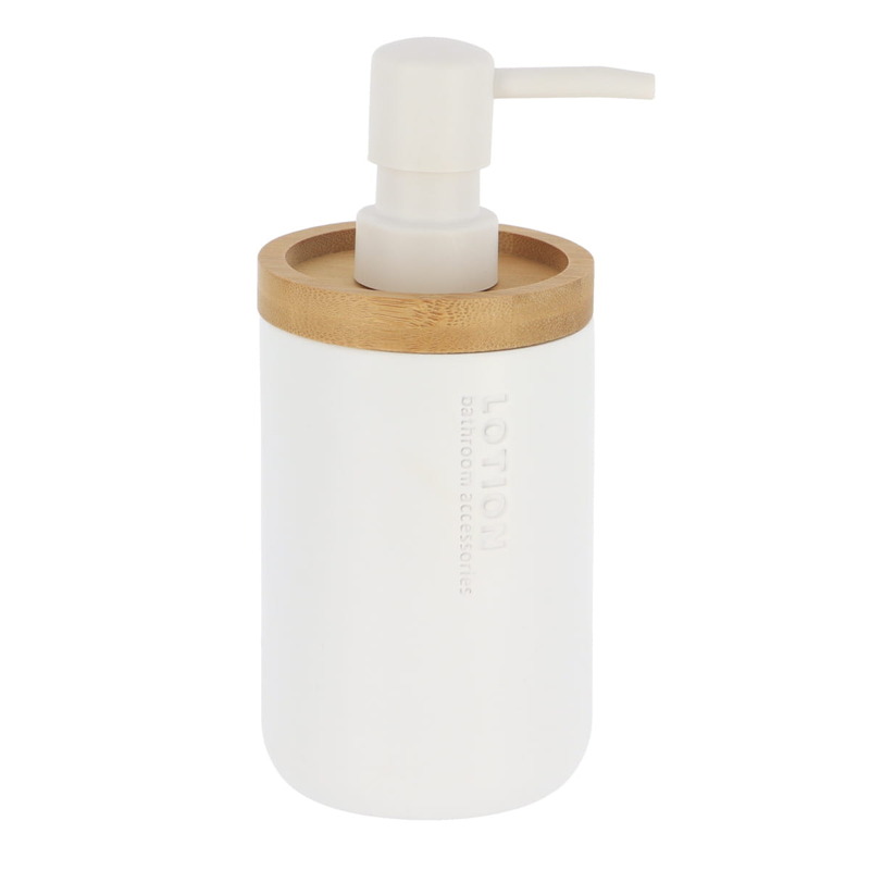 I126239 Polyresin White Bathroom Set