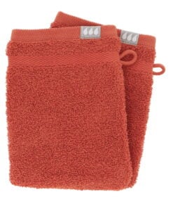 Set 2 Gloves Cotton Terracotta