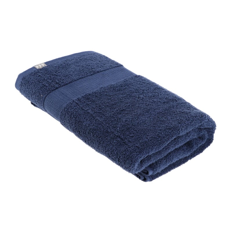 I126531 Towel 90 X 150 Cm Cotton Navy Blue