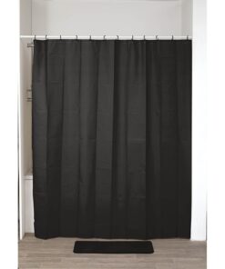 Shower Curtain 180 X 200 Cm Black