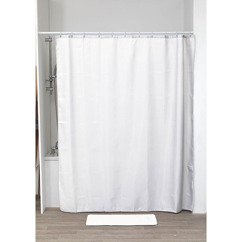 thumbnail image 2 of WINDOWTREATMENT 19-Piece Diamond Bathroom Set – Shower Curtain, Bath Mats, Ceramic Accessories 2 of 3