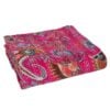Plaid Beach Mat Flowers Pink