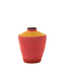 Vase Stripes Curves Seagrass