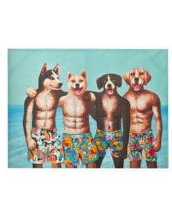 Wall Decoration Dogs Swimming