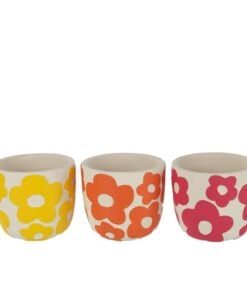 Flowerpot Flowers Large 3 Assorted