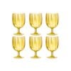 Box Of 6 Wine Glass Plactic