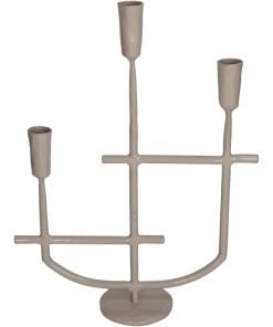 Candle Stick Iron Ivory