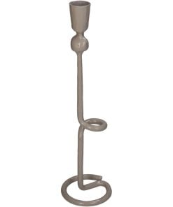 Candle Stick Iron Beige