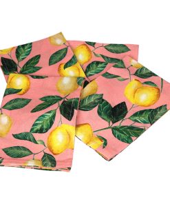 Napkin Lemon Cotton Yellow BAG/4