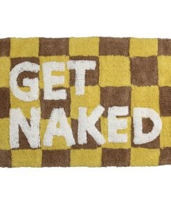 Bath Mat Get Naked Cotton Multi