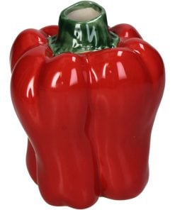 Vase Bell Pepper Fine Earthenware Red
