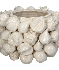 Planter Fruits Fine Earthenware Ivory