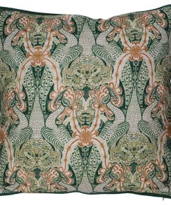 Cushion Peacock Cotton Green