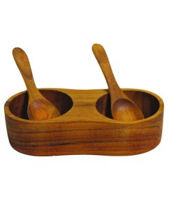 Salt And Pepper Cellar/Spoons