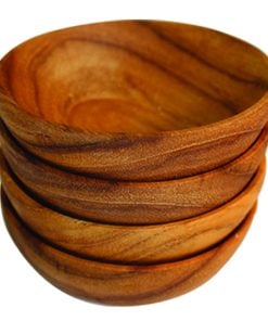 Teak Round Bowls Set Of 4