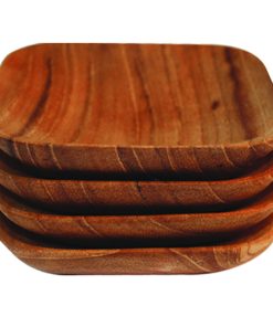 Teak Square Bowls Set Of 4