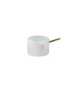 White Marble With Wood Spoon