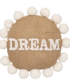 Cushion Round Pompon D30