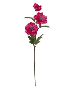 Anemone 3 Heads Fuschia Ezia H69