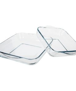 Glass Square Dish Set Of 2