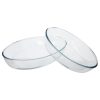 Glass Oval Dish Set Of 2