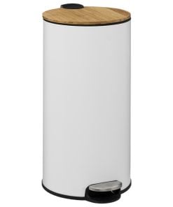 Dustbin Bam 30L White Modern