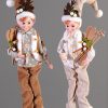 Hanging Elf Orn White Ski