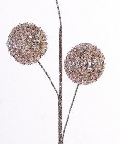 Champagne Gold Branch Balls