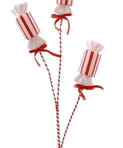 Branch W/Candies Red&White