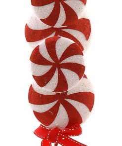 Branch W/Red-White Candies