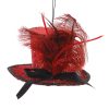 Red Black Mad Hatter Orn