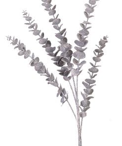 Silver Glittered Branch